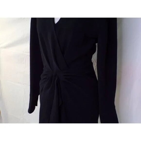 🆕ba&sh Kiari Mini Dress Long Sleeve Nipped Waist Black Small 2-4 - Picture 11 of 12